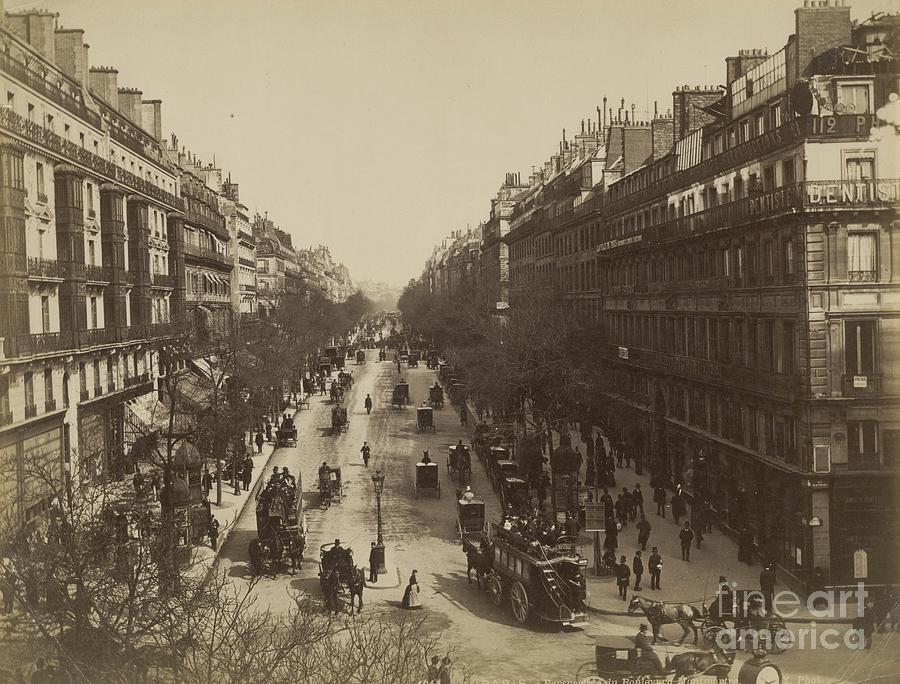 Montmartre, 1870 Albumen Print Photograph by European School
