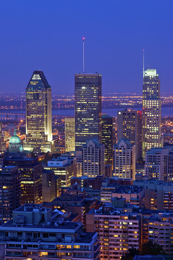 Montreal Skyline, Canada Photograph by Benedek