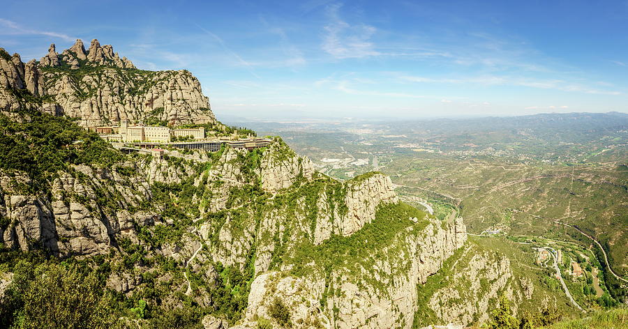 Montserrat Mountain In Catalonia, Spain Photograph