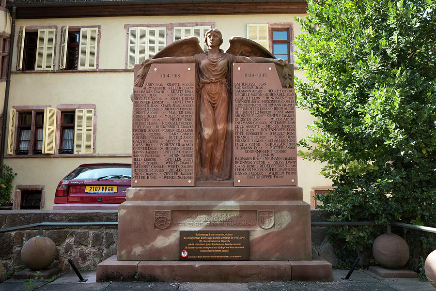 Monument for all Riquewihr fallen in wars Photograph by RicardMN Photography