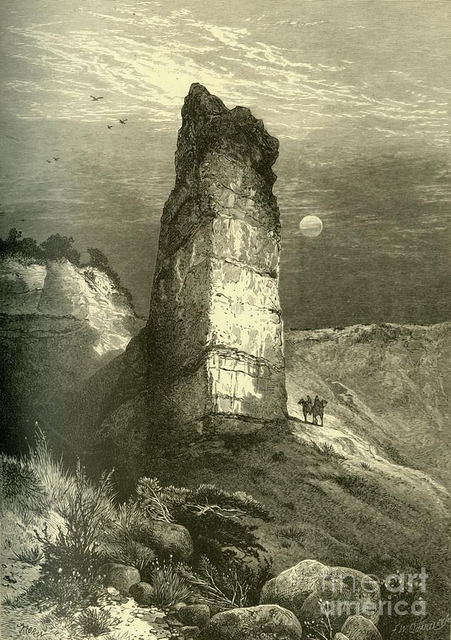 Monument Rock Drawing by Print Collector