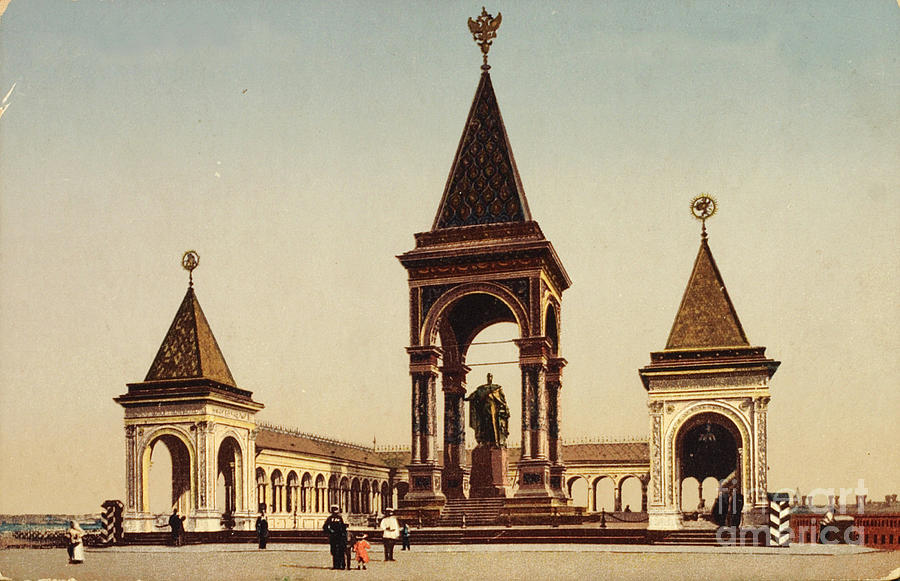 Monument To Alexander II In The Moscow Drawing by Heritage Images