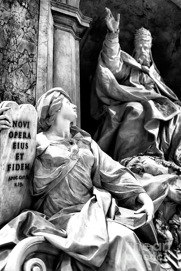 Monument to Gregory XIII at Saint Peters Basilica Photograph by John Rizzuto