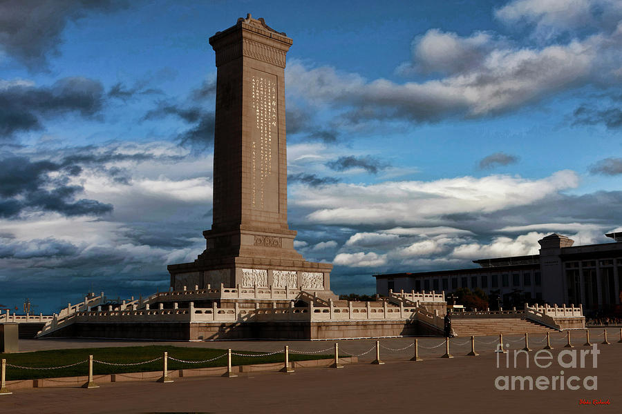 Monument To The Peoples Heroes At Tiananmen Square Photograph by Blake Richards