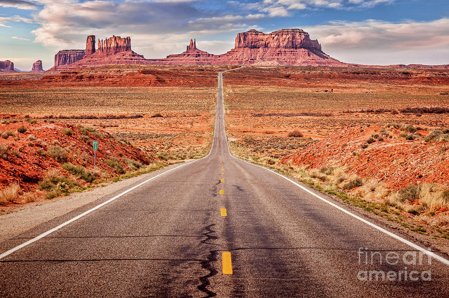 Monument Valley and Highway 163 Photograph by Colin and Linda McKie
