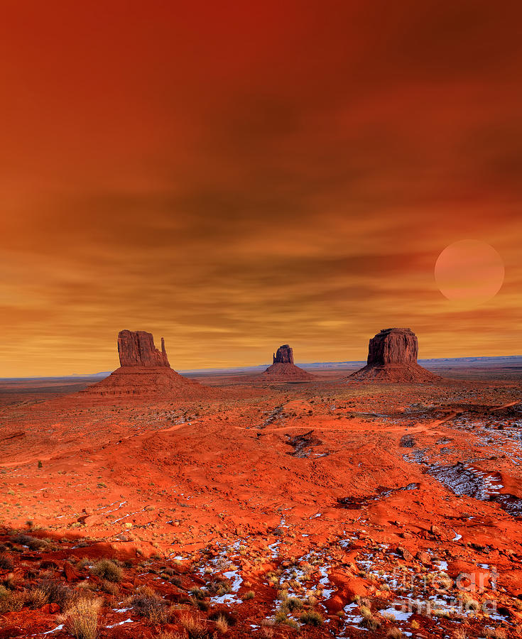 Southwest Photograph - Monument Valley Arizona With Evening by Paul B. Moore Southwest Photograph - Monument Valley Arizona With Evening by Paul B. Moore