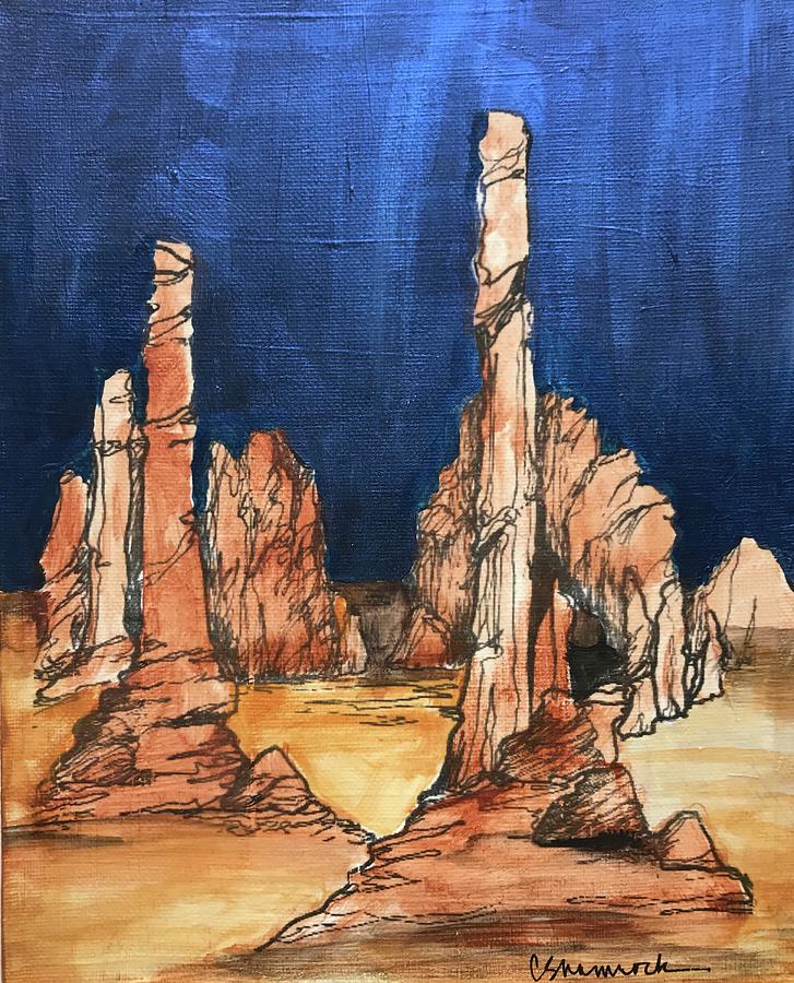 Monument Valley Mixed Media - Monument Valley by Carol Shamrock Monument Valley Mixed Media - Monument Valley by Carol Shamrock