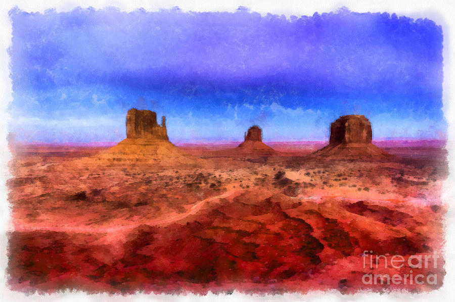 Monument Valley Digital Art by Edward Fielding
