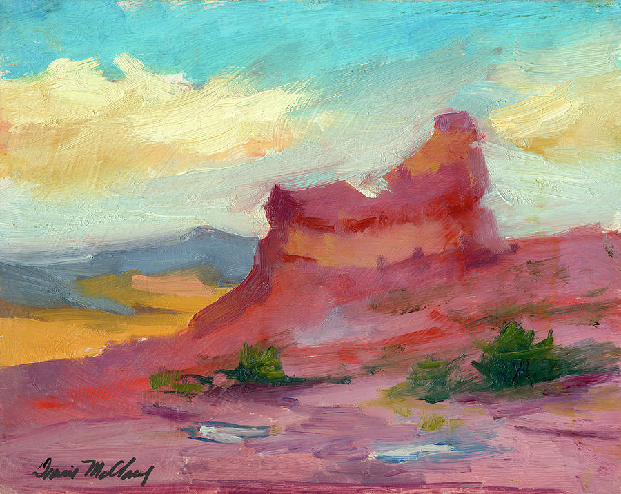 Monument Valley Red Rock Painting by Diane McClary