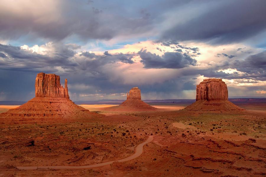 Monument Valley Stormy Afternoon  Photograph by Harriet Feagin
