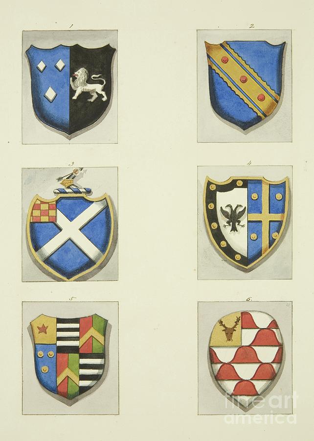 Monumental Coats Of Arms In All Saints' Painting by Joseph Manning ...