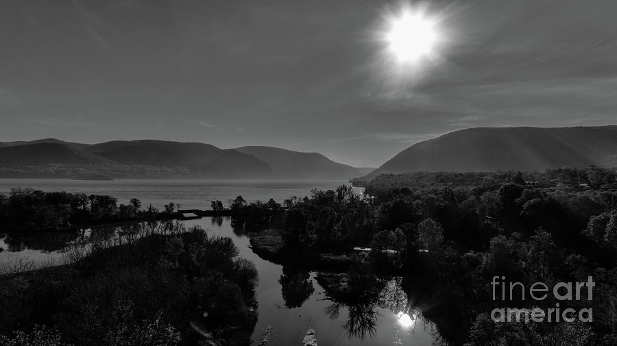 Moodna Creek at the Hudson River in Black and White by Joe Santacroce Moodna Creek at the Hudson River in Black and White by Joe Santacroce
