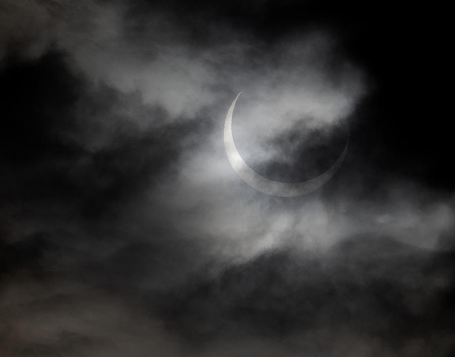 Clouds Photograph - Moody Eclipse by Ronald Scott Johnson