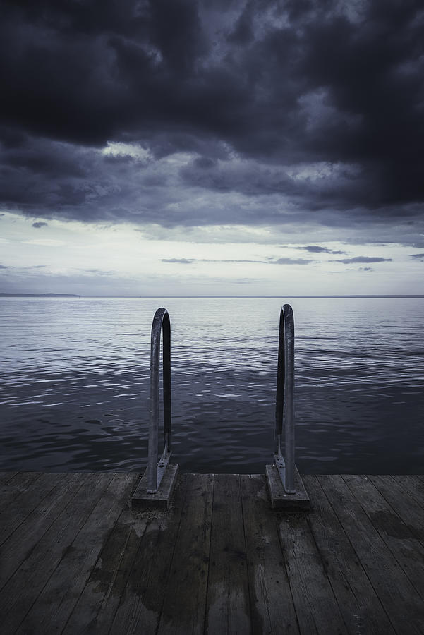 Summer Photograph - Moody Jetty by Christian Lindsten