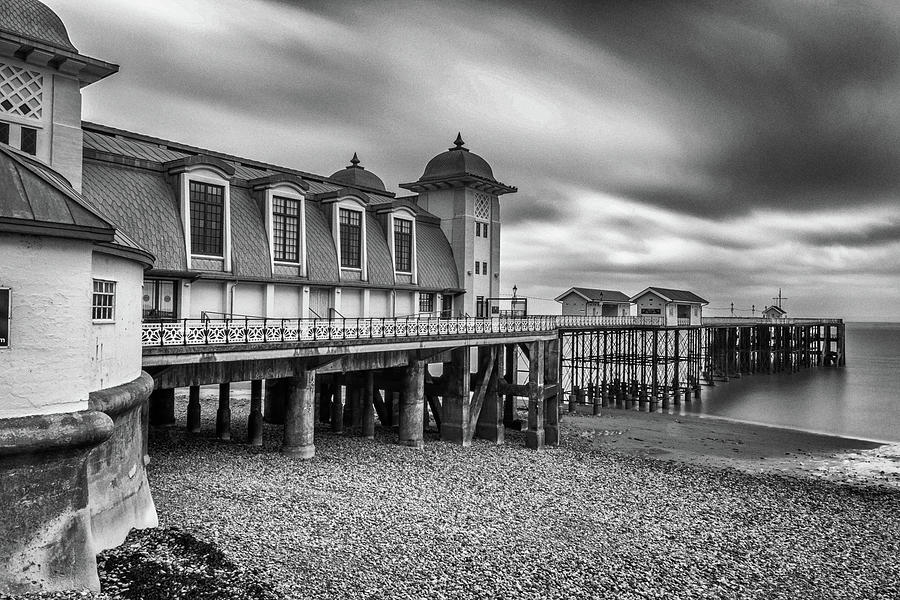 Moody Penarth Pier 2 Photograph by Steve Purnell