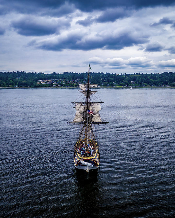 Moody Pirate Ship Photograph by Clinton Ward