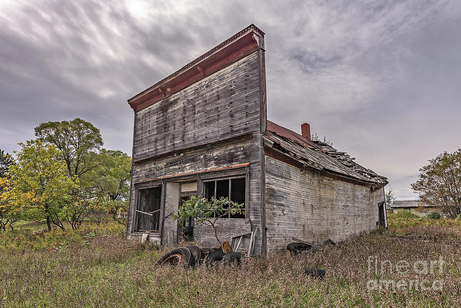 Moody Skies Over an Old Building by Sue Smith Moody Skies Over an Old Building by Sue Smith