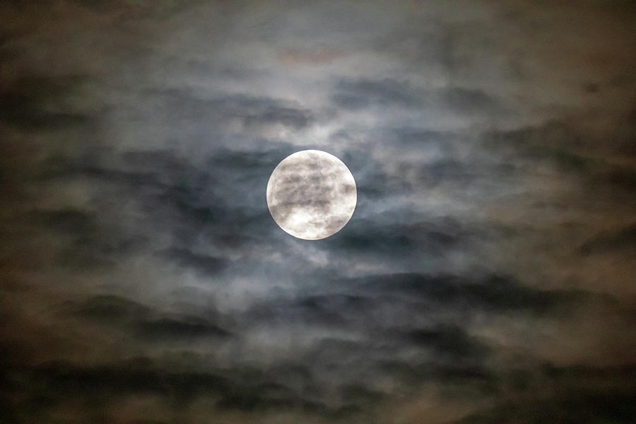 Moon and Clouds Photograph by Allin Sorenson