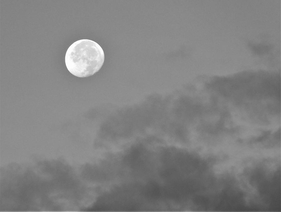 - Moon and Clouds Photograph by THERESA Nye