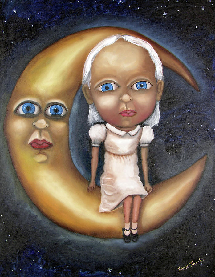 Moon Child Painting by Steve Shanks