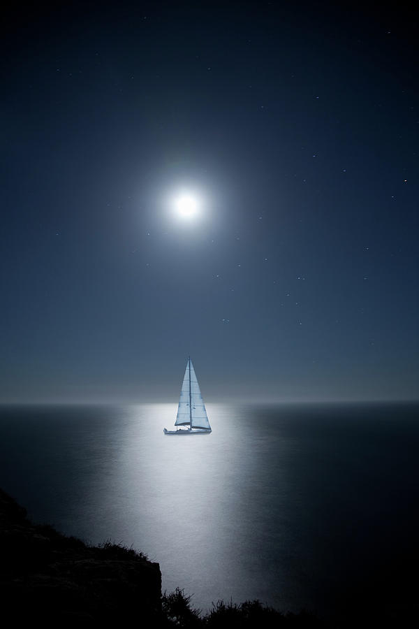 Moon-glade Photograph by Yulkapopkova Moon-glade Photograph by Yulkapopkova