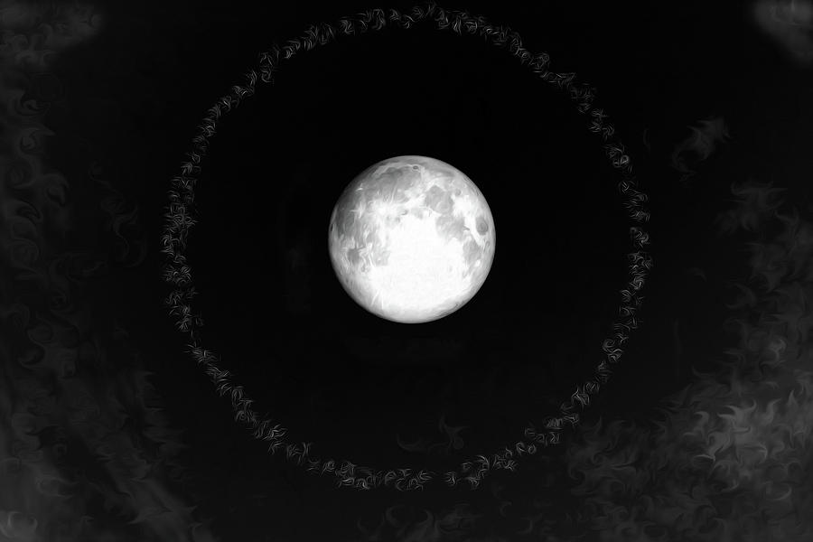 Moon Halo Digital Art by Brandi Untz