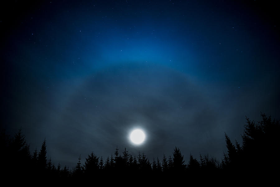 Moon Halo Photograph by Zoltan Tot