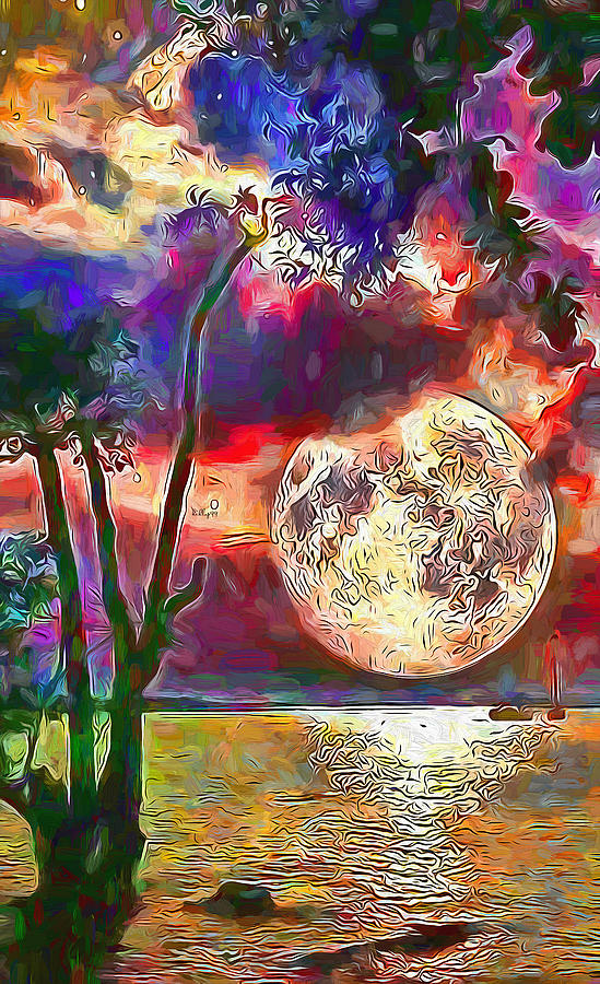 Moon Impressum 3 Painting