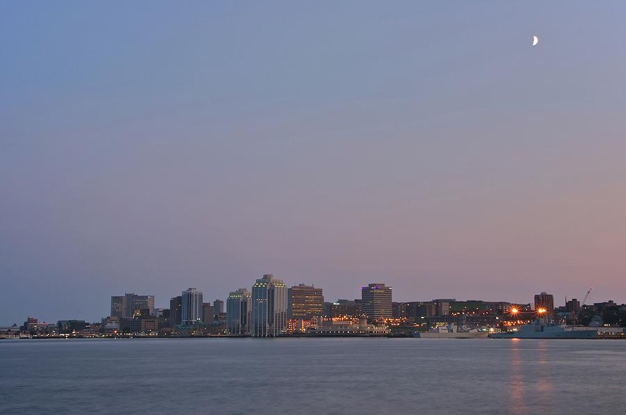 Moon Over Halifax Photograph by Mmg Photography - Melissa Guile
