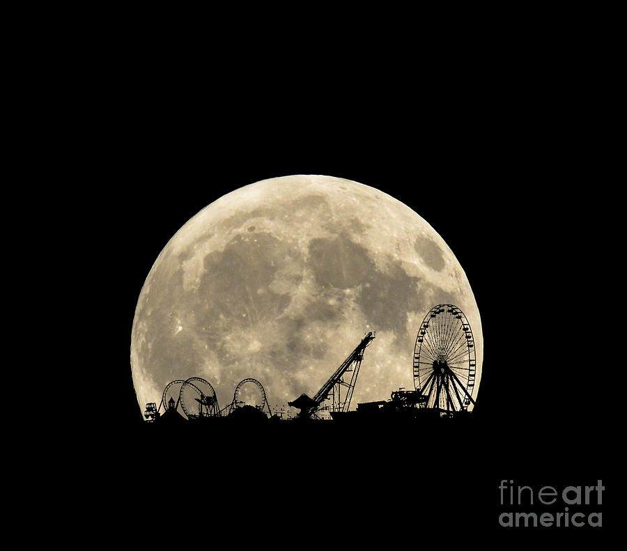 Moon Over Mariners Photograph by Diane LaPreta