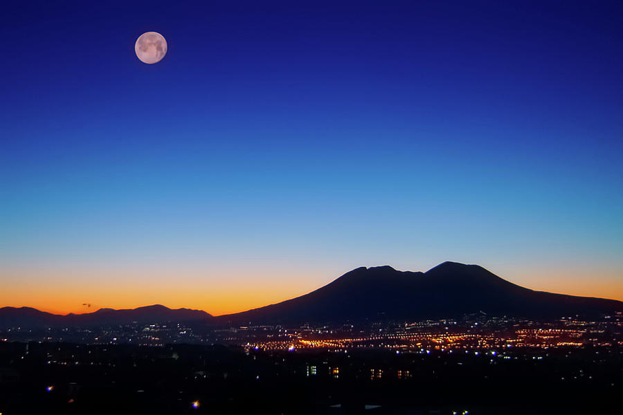 Moon Over Naples Photograph by Bill Chizek
