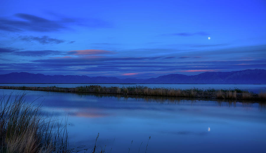 Moon Over The Bear River, Wyoming Photograph by Mountain Dreams - Fine ...
