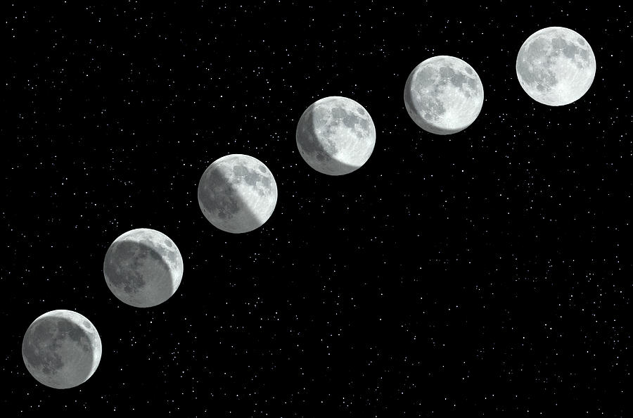 Moon Phases Photograph by Rob Atkins