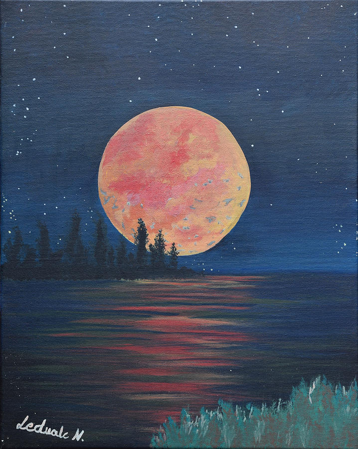 Moon Rising Painting by Natacha Claudel - Fine Art America