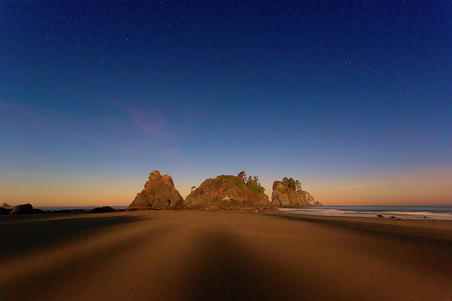 Olympic National Park Photograph - Moon Shadows by Brian Knott Photography