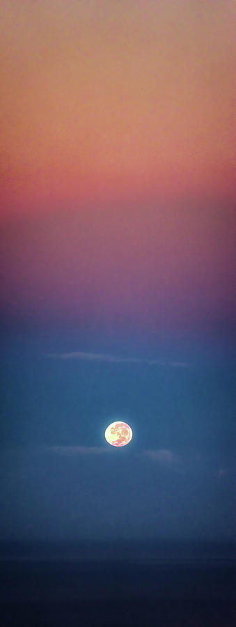 Moon Sunrise Photograph by Christopher Johnson