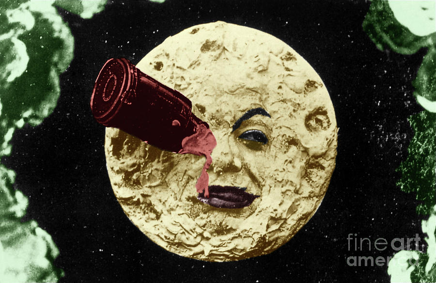 Moon, Vintage Silent Movie Still Photograph by European School