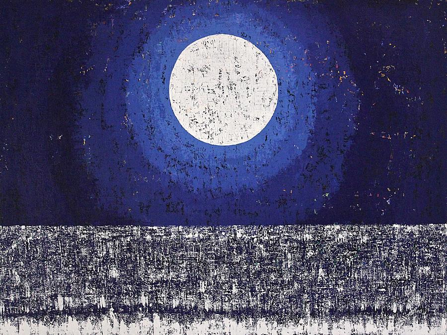 Moonbathing original painting Painting by Sol Luckman