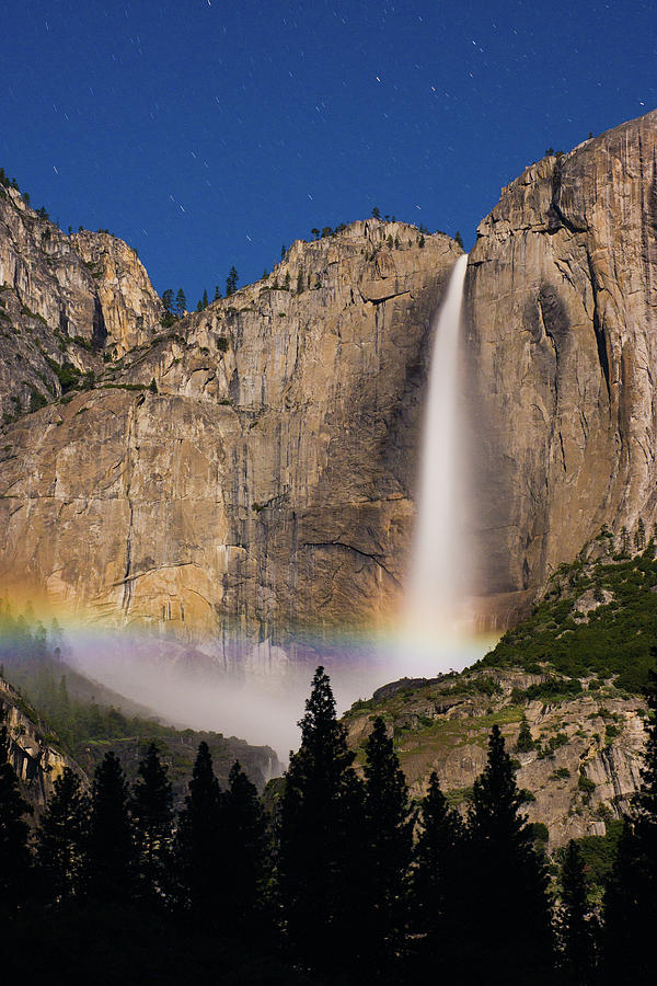 Moonbow At Yosemite Falls Photograph by By Sathish Jothikumar