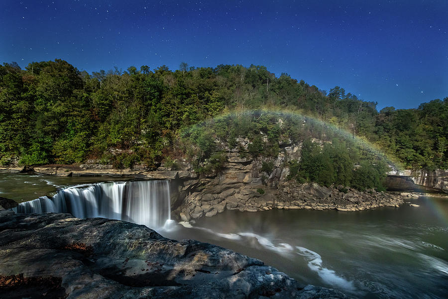 Moonbow over Cumberland Falls Photograph by Zolt Levay Fine Art America