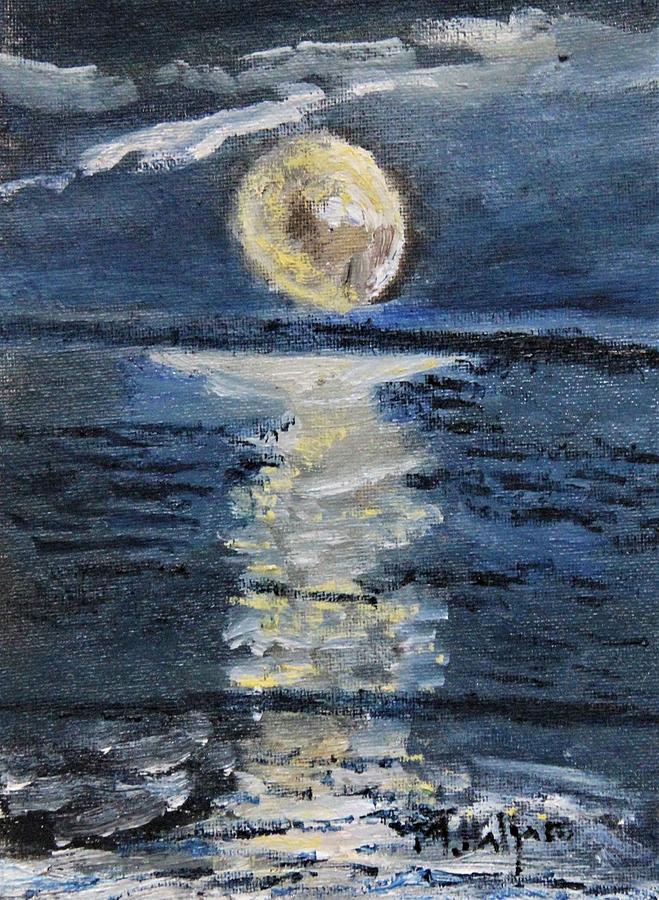 Moonglow Painting by Michael Helfen - Fine Art America