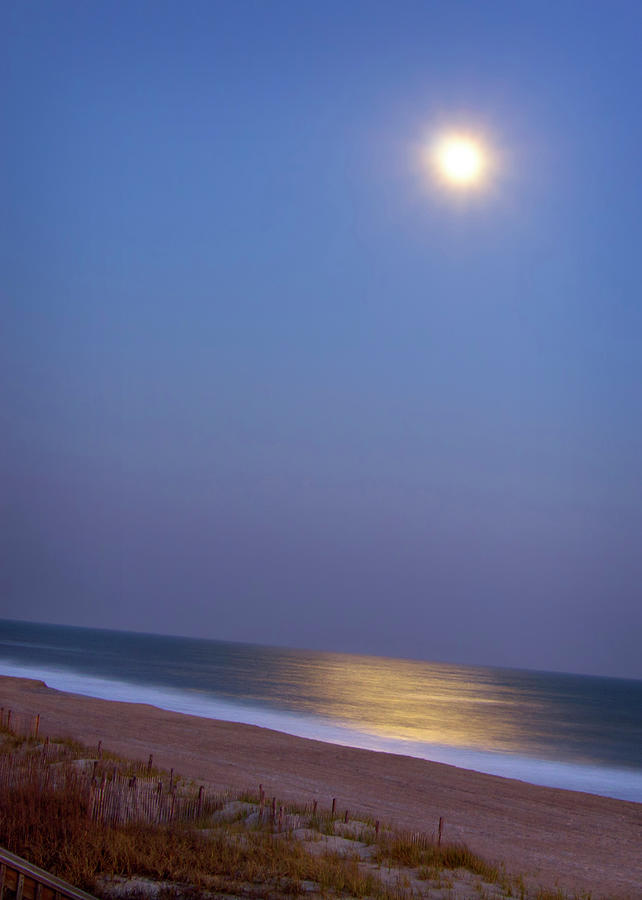 Moonlight On Ocean Photograph by Doris Rudd Designs, Photography