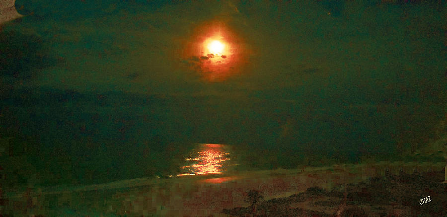 Moonlight on the Beach Photograph by CHAZ Daugherty