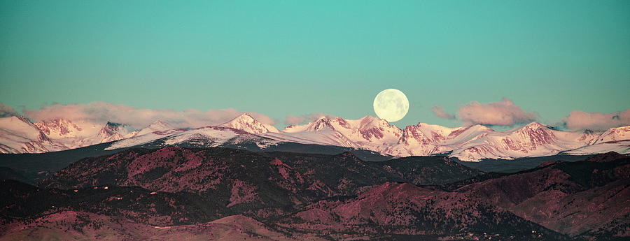 Moonlight over Colorado Mountains Photograph by Patricia Awapara