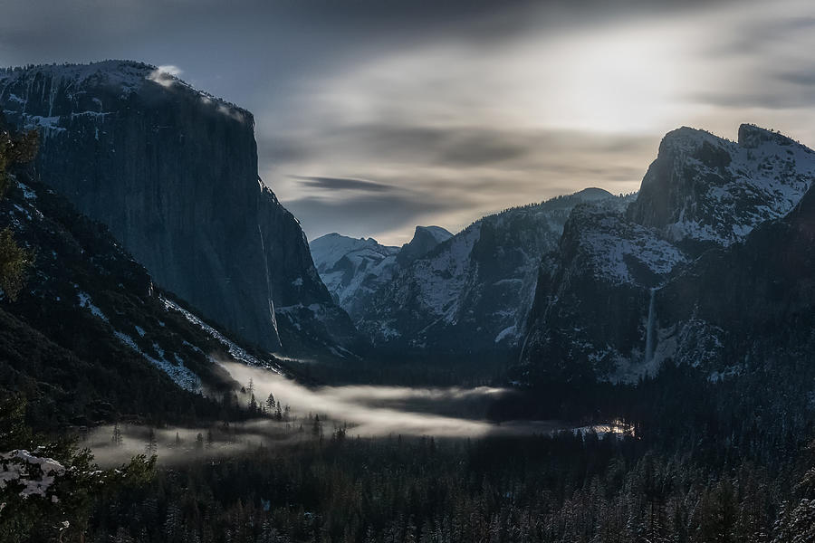 Yosemite National Park Photograph - Moonlight Sonata by Aidong Ning