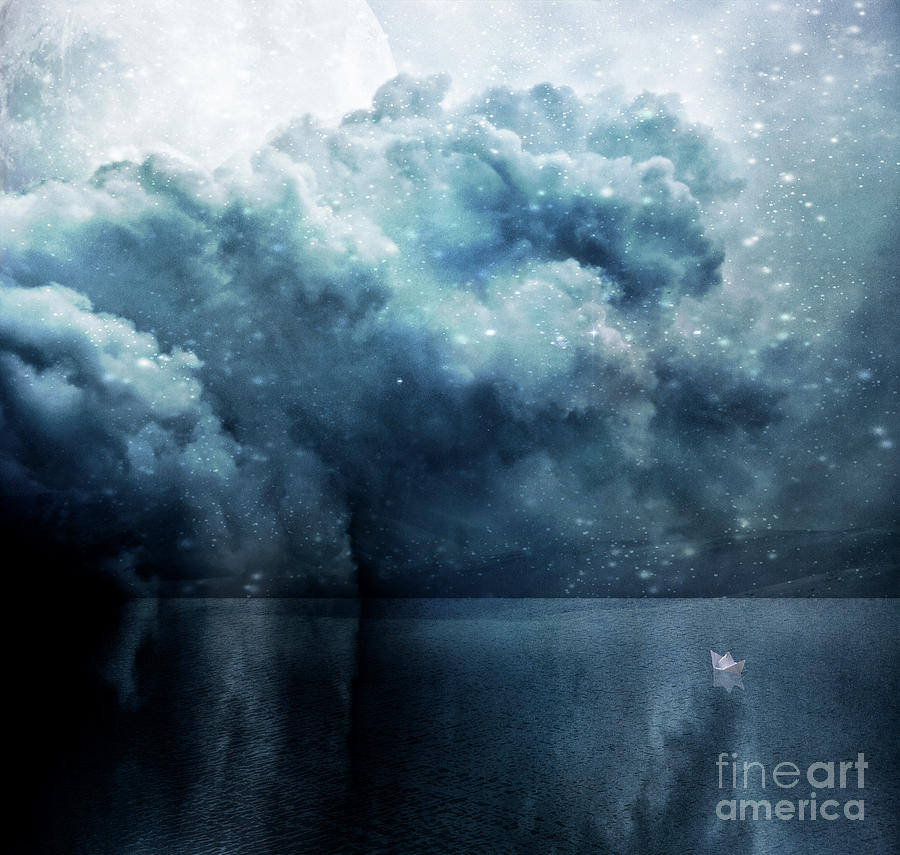 Moonlit Voyage Digital Art by Marissa Maheras