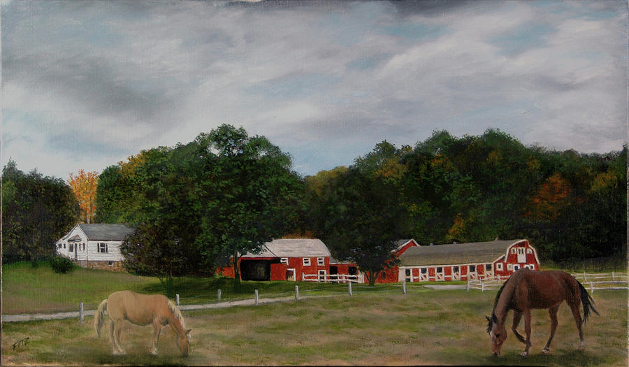 Moonracer Farm Painting by Rick Fitzsimons