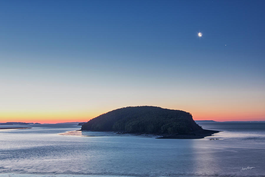 Moonrise At Five Islands Photograph by Jurgen Lorenzen