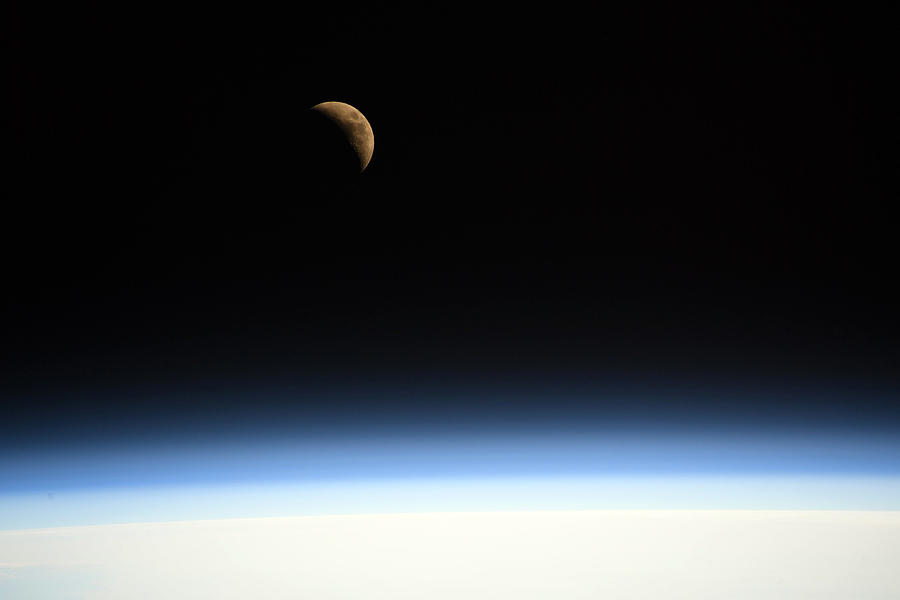 Moonrise From The Iss, January 2, 2020 Photograph by Science Source