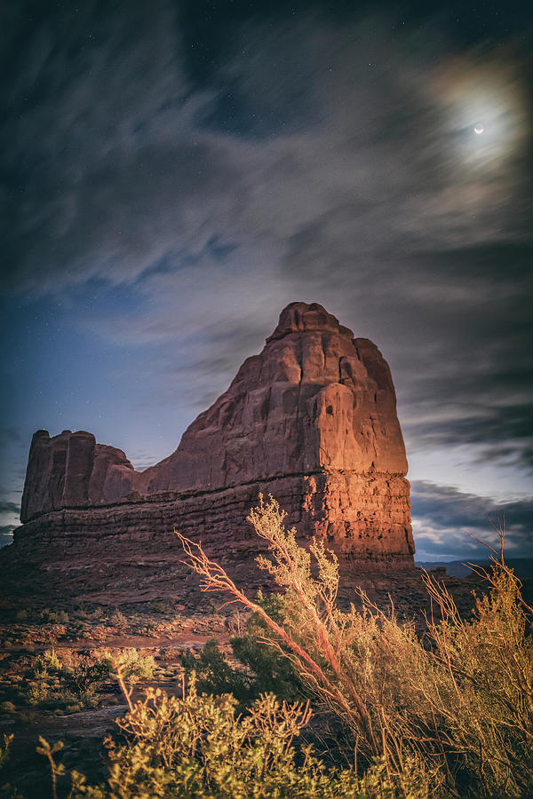 Landscape Photograph - Moonrise in Utah by Marybeth Kiczenski